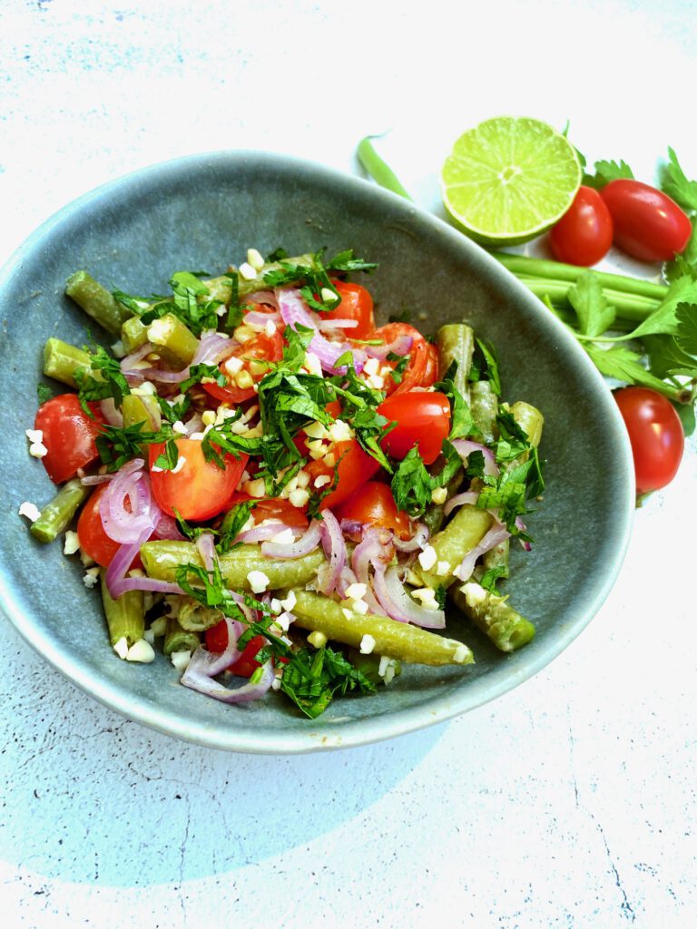 Bohnensalat mit Mandel