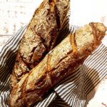 Brotstangen aus Sauerteig